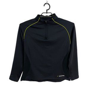 Nike Women's Long Sleeve Fit Dry Black 1/4 Zip Pullover Size L